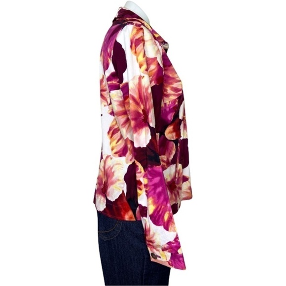 Additions By Chico's Women's Outbloomed Bossy Jacket Keswick Pink Size 1 (Small) - Picture 3 of 7